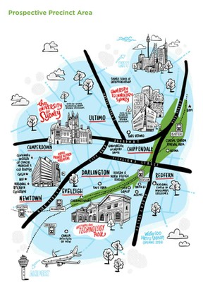 Image of the Prospective Sydney Innovation and Technology Precinct at Central-Eveleigh 