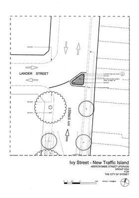 Ivy St Traffic Island